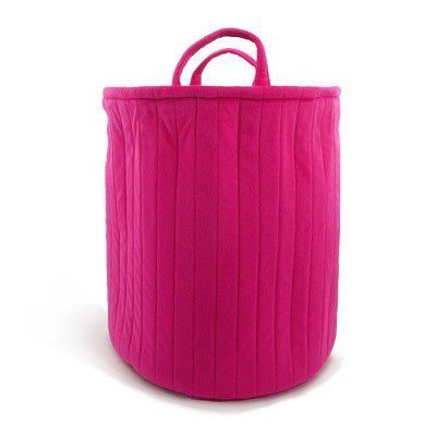 Large Velvet Bin Pink - Bullseye's Playground
