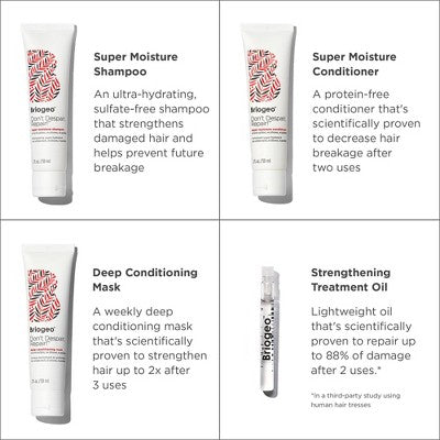 Briogeo Hair Care Don't Despair Repair! Strengthen + Repair Minis Hair Kit - 6.07 fl oz/4ct - Ulta Beauty