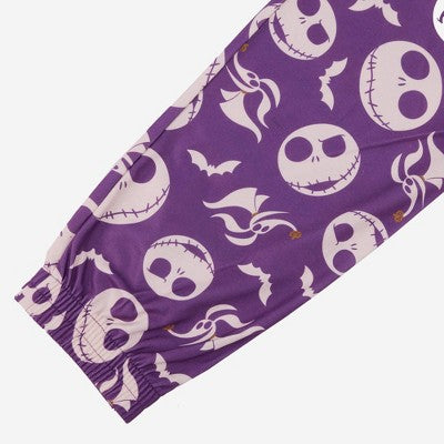 Men's Nightmare Before Christmas Jogger Pajama Pants - Purple XL