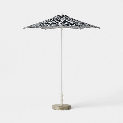 48.5lb Round Outdoor Patio Cantilever Umbrella Base Cream - Threshold (LOCAL PICKUP ONLY)