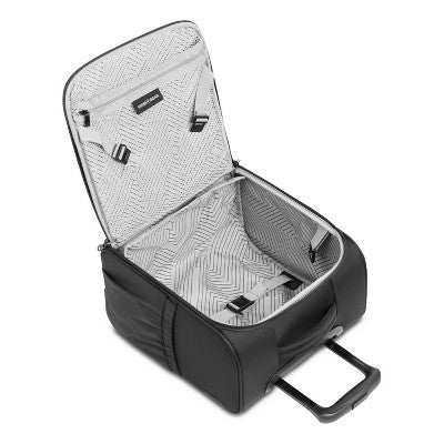 SWISSGEAR Checklite Underseater Carry On Suitcase - Black: Tear-Resistant, 2 Wheels