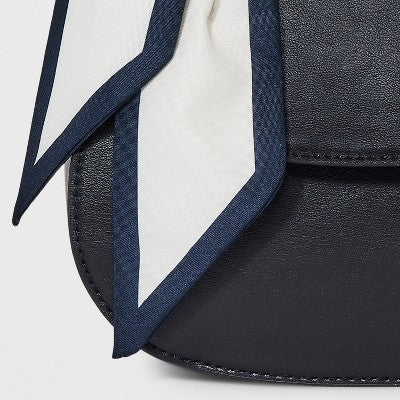 Top Handle Handbag - A New Day Black: Structured Vinyl Bag