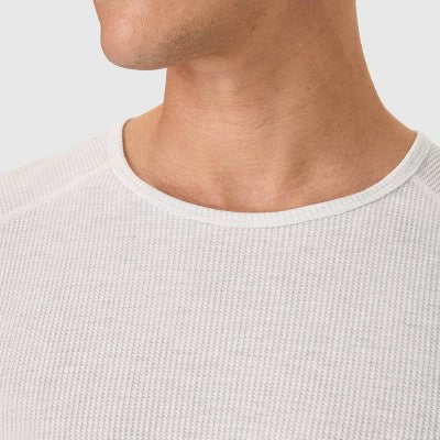 Hanes Men's Thermal Long Sleeve Waffle Knit Shirt - Oatmeal M