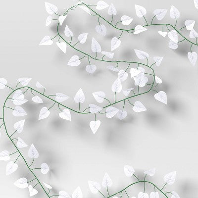LED Vine String Light True White Leaves - Room Essentials