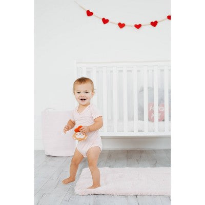 Pearhead Valentine Monkey Crinkle Teether