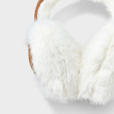 Faux Suede Heart Shape Earmuff - Wild Fable White One Size Fits Most