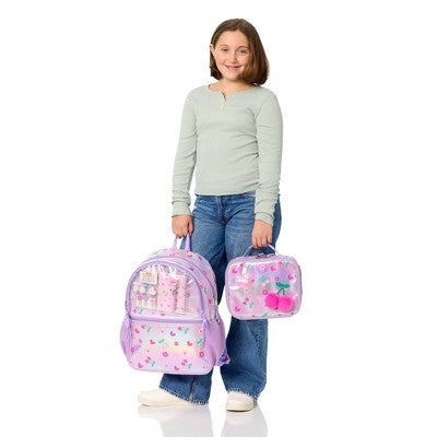 Locker Club Stationery 17" Backpack Set - Cherry