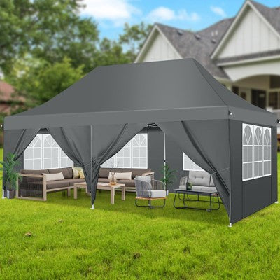 Cobizi 10x20ft Pop Up Canopy Tent with 6 Removable Sidewalls (LOCAL PICKUP ONLY)