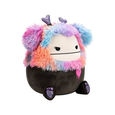 Squishmallows 12" Frumpy Girly Goth Black Bigfoot with Heart Headband Plush