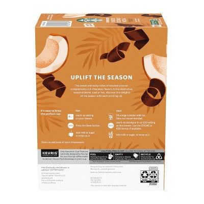 Starbucks Toasted Coconut Mocha Medium Roast Keurig K-Cup Coffee Pods - 22ct