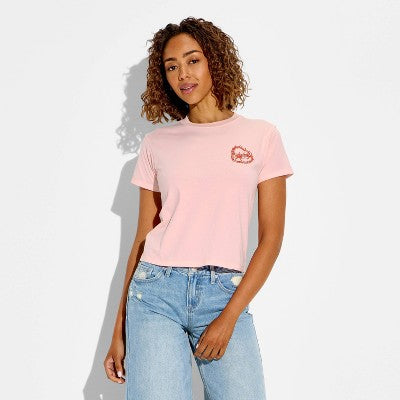 Women's Treat Yourself Short Sleeve Graphic T-Shirt Light Pink XS