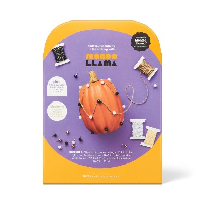 Halloween Craft String Art Pumpkin Decorating Kit - Mondo Llama