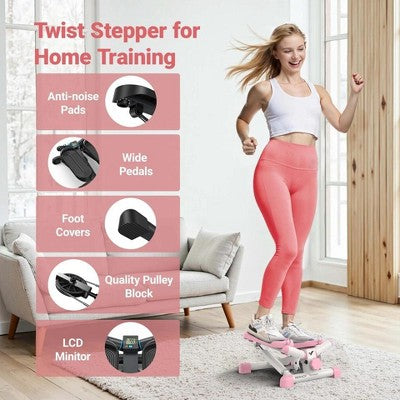 MERACH Indoor Mini Stepper Exercise Equipment Resistance Bands Workout Full Body (LOCAL PICKUP ONLY)
