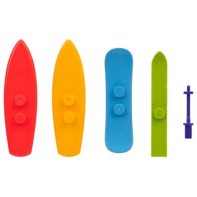 BLDR Sports Pack Accessory Set: 70-Piece Building Kit for Creative Thinking, Toy Components, ABS Material