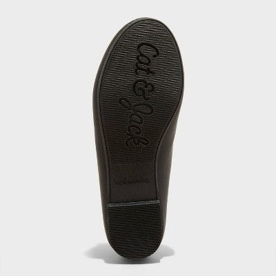 Girls' Diana Slip-On Ballet Flats - Cat & Jack Black 1
