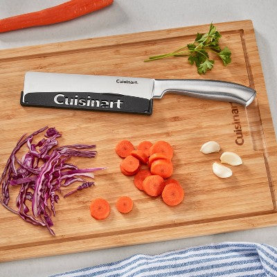 Cuisinart Classic Stainless Steel 7" Nakiri/Vegetable Cleaver Knife with Blade Guard