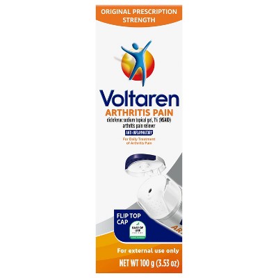 Voltaren Diclofenac Sodium Topical Arthritis Pain Relief Gel Tube - 3.5 oz