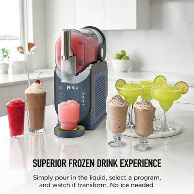 Ninja SLUSHi 88oz Professional Frozen Drink Maker with RapidChill Technology 5 Preset Programs Denim FS301ND (LOCAL PICKUP ONLY)