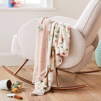 Plush Baby Blanket - Floral - Cloud Island