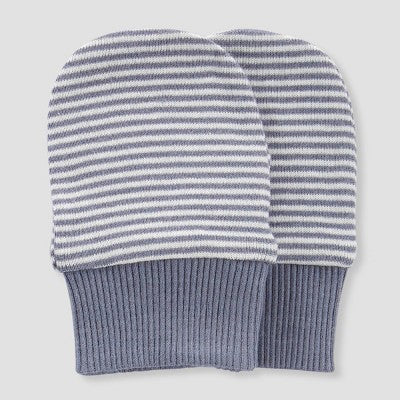 Carter's Just One You Baby 6pk Hat and Mitten Set - White/Gray