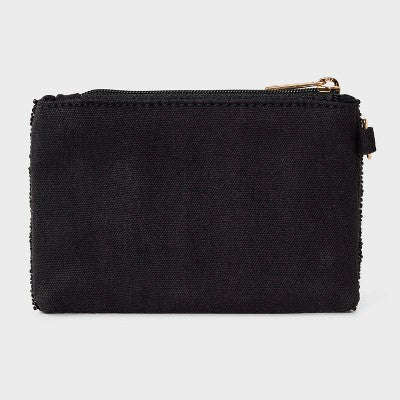Checker Beaded Pouch - Universal Thread Black/White