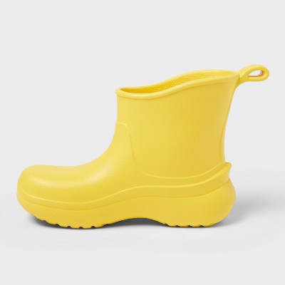 Toddler Eli Rain Boots - Cat & Jack Yellow 11T:Waterproof Pull-On