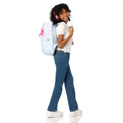 Locker Club Elevated Backpack Set with Pencil Case and Headphones - Blue Stripe Ribbons