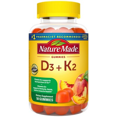 Nature Made D3+K2 Gummies - 50ct