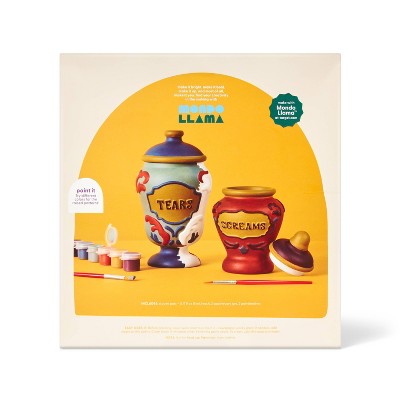 2ct Halloween Craft Ceramic Apothecary Jars Painting Kit - Mondo Llama