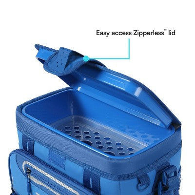 Titan by Arctic Zone Deep Freeze Zipperless Hardbody 12 Cans/8 qt Cooler - Cerulean Blue