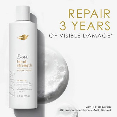 Dove Beauty Bond Strength Peptide Complex Hair Care Shampoo - 12 fl oz