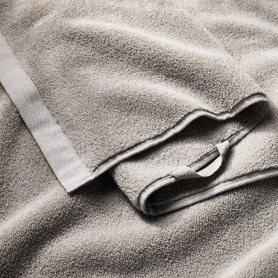 2pk Modal Hand Towel Gray - Casaluna