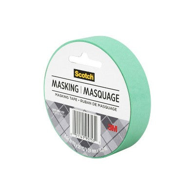 Scotch Expressions Masking Tape Green: Mint Green Colored Masking Tape, 0.94" Width, 720" Length, Art & Stationery Use