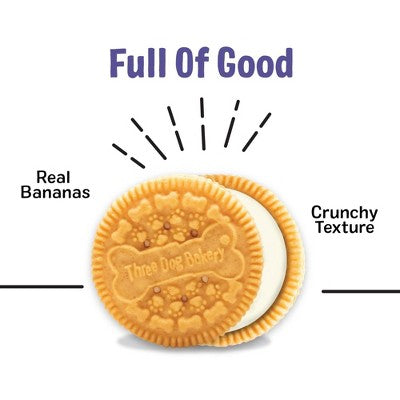Three Dog Bakery Banana Splitz Lick'n Crunchy Dog Treats - 13oz