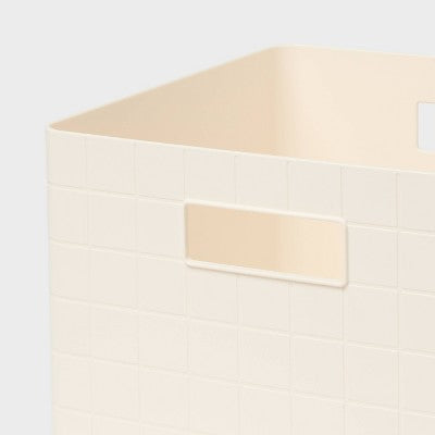 Grid Crate Bin White - Brightroom