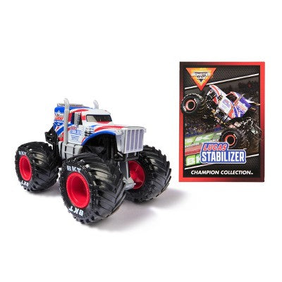 Monster Jam Lucas Stabilizers Die Cast Monster Truck with Trading Card