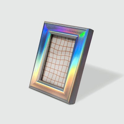 Harbortown 4pk 2"x3" Soft Linear Profile Mini Picture Frames Iridescent