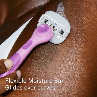 Flamingo Moisture Plus Women's Razor with 2 Razor Blade Cartridges - Fig