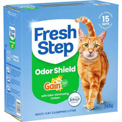 Fresh Step Odor Shield Multi-Cat Clumping Cat Litter - Gain Scented - 22lbs (LOCAL PICKUP ONLY)