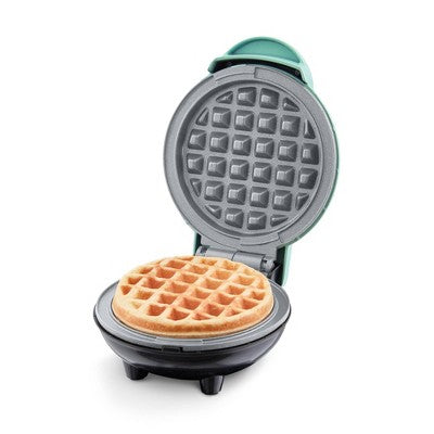 Dash Ceramic Nonstick Mini Maker Waffle Aqua