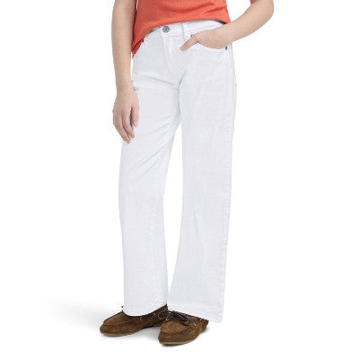 Levi's Girls' Wide Leg Stretch Jeans - Bright White 14