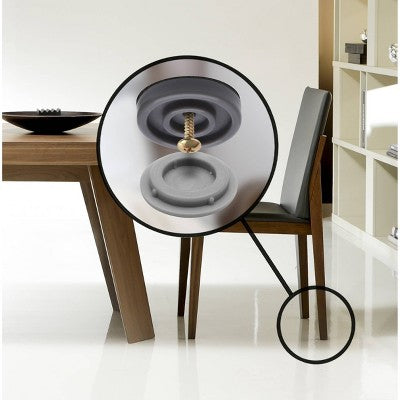 Gorilla Glid 1" Round Gorilla Glide Chair Slider Glide: Floor Chair Protector Pads, Gray, 16 Pack, Floor Care Accessories