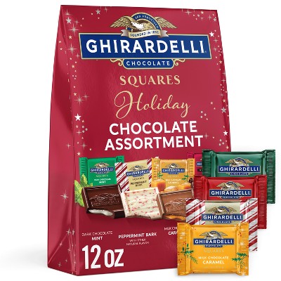 Ghirardelli Christmas Candy Limited Edition Squares Assorted XL Bag - 12oz