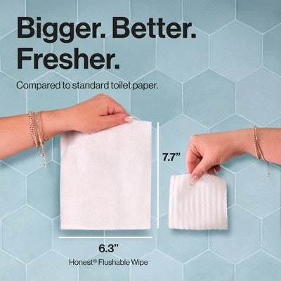The Honest Company Flushable Wipes - Tropical Leaves - 126ct