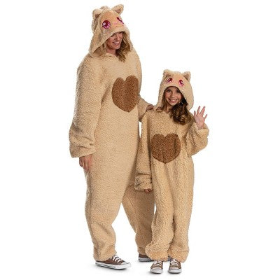 Disguise Adult Mumu Monster Deluxe Hooded Costume Jumpsuit Sand One Size S/M