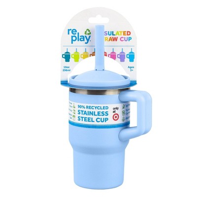 Re-Play 10oz Recycled Stainless Steel Mini Tumbler for Toddlers - Ice Blue