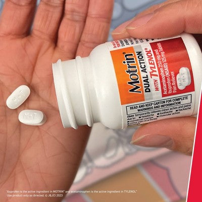 Motrin Acetaminophen Dual Action with Tylenol Pain Reliever - 80ct