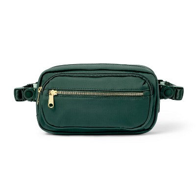 Dog Walker Belt Bag/Crossbody Bag - Green - The Cuddle Collab