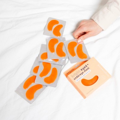 SpaLife Bright Eyed Brightening Undereye Mask - 8ct: Contains Vitamin C, Orange Scent, For Normal Skin
