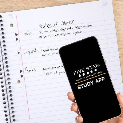 Five Star 130 Sheet 1 Subject Wide Ruled Customizable Notebook Lilac